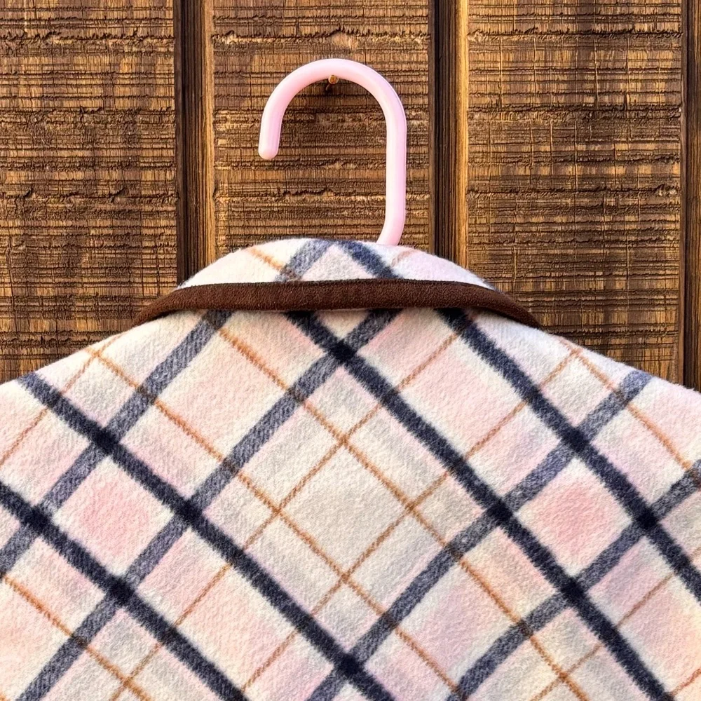 Janie and Jack Plaid Wool Blend Cape Poncho